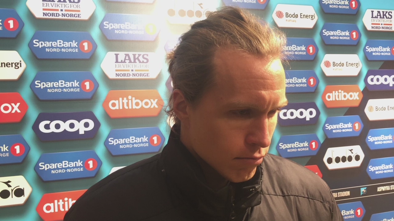 Martin Bjørnbak etter kampen mot Start